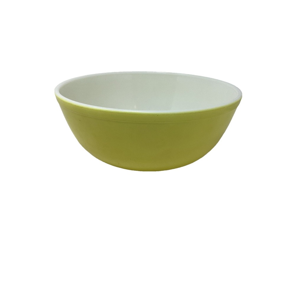 Vintage Pyrex Primary Colors Large Yellow Mixing Bowl #404